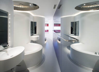 Bathroom at Puerta America Hotel, Madrid