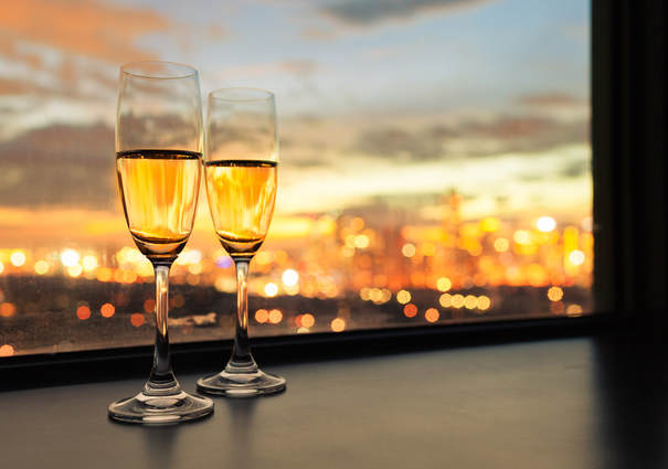 Champagne of the Romantic Package at Hotel Puerta América, Madrid