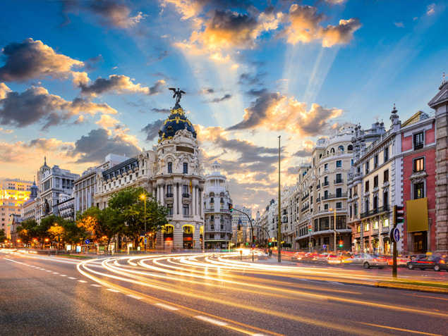 Puerta del Sol y Gran Via, Madrid
