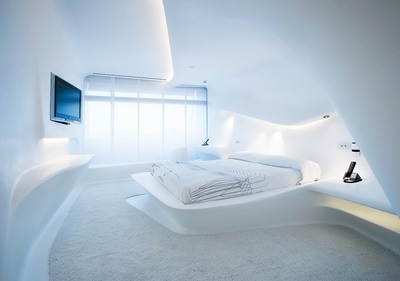 Space Club Room by Zaha Hadid at Hotel Puerta América, Madrid
